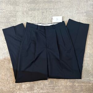Calvin Klein Studio Pleated Trousers - 30 - - Navy - NEW